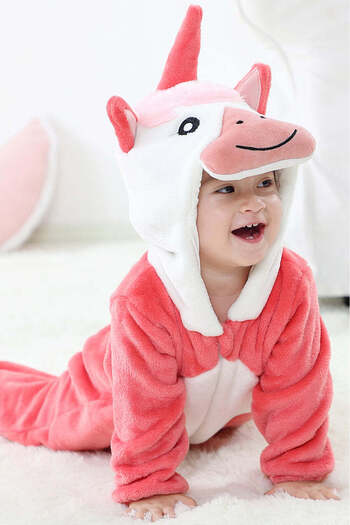 WildFashion Kigurumi pajamas for babies, jumpsuit type, made of soft and fluffy material CLD146-232