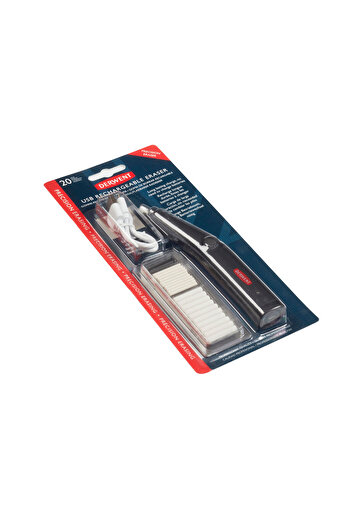 Derwent USB rechargeable electric eraser 20 refills included black