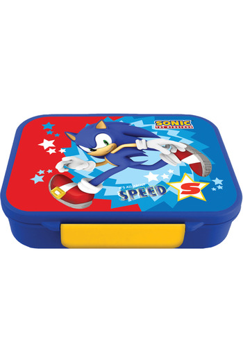 SEGA Sonic the Hedgehog Lunch Bento Box – 6 Dividers – 1100ML – Game Character – Blue