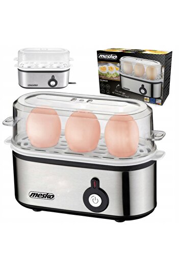 MESKO Egg Boiler MS 4485, 3 eggs, 350W, Silver