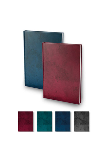elma Hard Cover Notebook Marble Pattern Hardcover 20X28 200 Yp Lined 1 Pc
