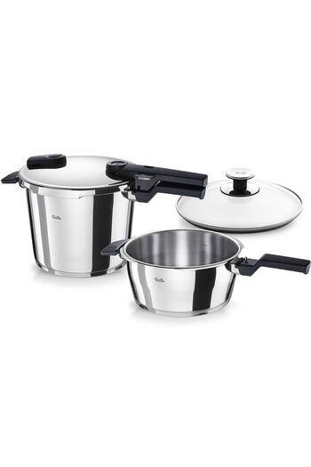 Fissler Vitaquick Glossy Pressure Cooker Set 6 L + 3.5 L Stainless Steel
