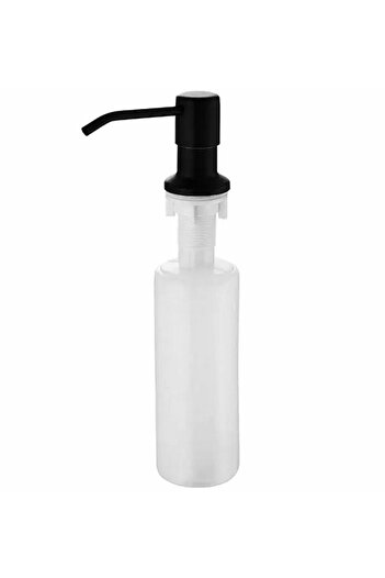 zola Dispenser for liquid detergent, Zola®, sink/toilet flush, 300 ml capacity, plastic, 15x5.5 cm, black