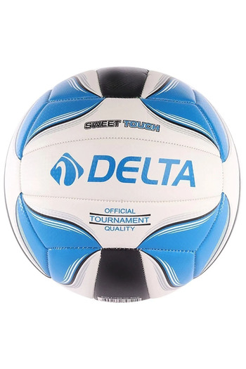 Delta Rivo Size 5 Volleyball - Durable Stitched Ball and Pump Set No:5 Blue