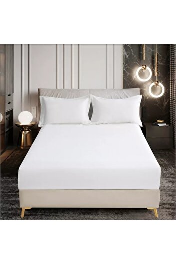 Home Centre DONETELLA Deep Pocket 3-Piece Super King Fitted Sheet Set - 200x200 cm