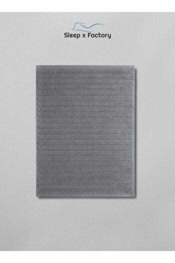 Sleep x Factory Wavy Textured Bath Towel – 100% Pure Cotton, Soft & Absorbent – 50x100 cm