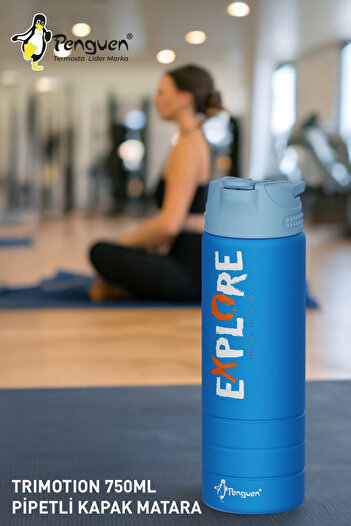 Penguen 750ml Stainless Steel Water Flask |   With Leak-Proof Lid |   With Straw |   Bpa-Free |   Durable
