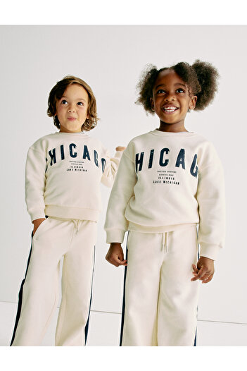 Marks & Spencer Slogan Baskılı Sweatshirt