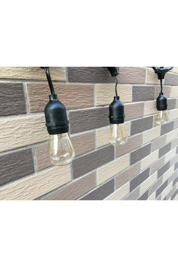 Jiju 10m Garland With 20 2W LED Bulbs Warm Light