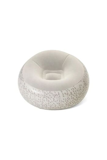 BESTWAY Inflatable Armchair Bestway, Round, 112×112×66 cm, Gray/Cream
