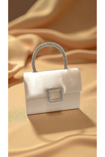 Butik Beyabags Satin Skin Evening Dress Bag with Slaps