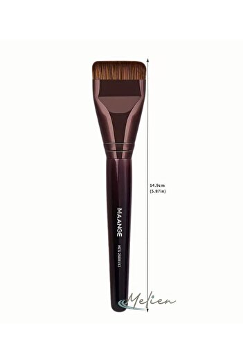 Melien Oval Foundation, Slanted Contour and Flat Cut End Blush Bb Cc Cream Liquid 1 Piece Makeup Brush Gift
