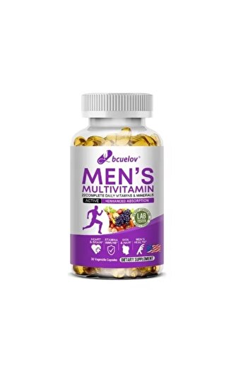 bcuelov Men's Daily Multivitamin - 22 Vitamins & Minerals Dietary Supplement for Immunity, Energy, Digestion