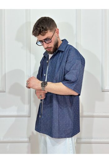 Urban Collection Baggy Shirt with Rhinestones