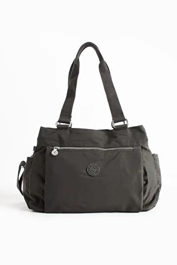 Sanmorris Women's 5-Compartment Waterproof Satin Fabric Adjustable Cross Strap Hand and Shoulder Bag