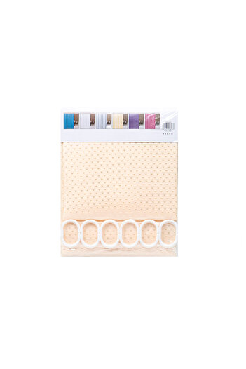 Z-Tools Shower curtain, polyester fabric, dimensions: 180 x 200 cm, Z-TOOLS, salmon CC9833