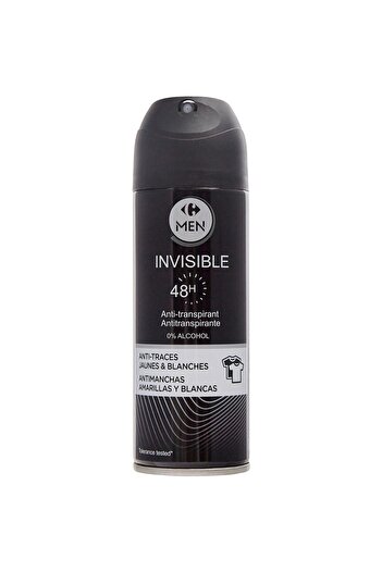 Carrefour Antiperspirant spray Invisible 48h Men, 200ml