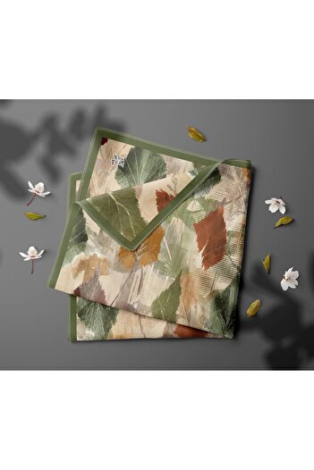 Levidor Autumn Leaf Pattern Sparkling Crystal Scarf