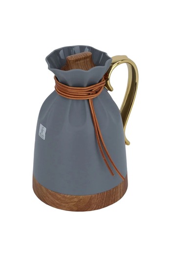 Everest Balqis Thermos, 1 liter, thermal glass inner shell, plastic outer shell - dark gray