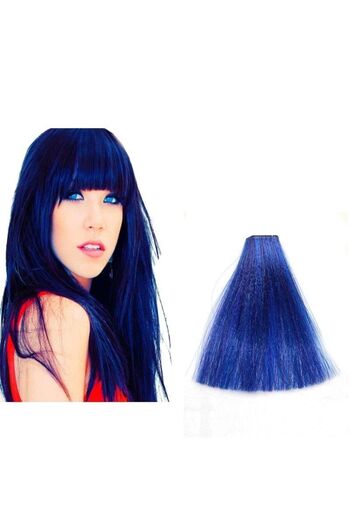 Fanola Hair Dye Blue Corrector Permanent Without Ammonia - Color Keratin Oro Puro 24K Blue Intensifier - Or