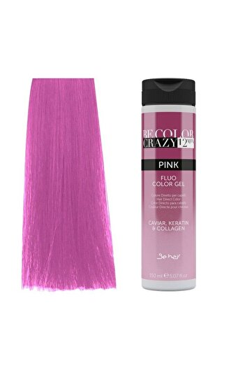 Be Hair Hair Dye Pink Semi-Permanent or Direct - Be Color Crazy 12 Minute Pink 150ml - Be Hair