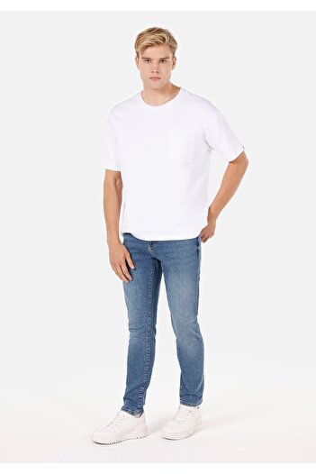 Colin's Ανδρικό παντελόνι Indigo Jean Slim Fit με στενό πόδι