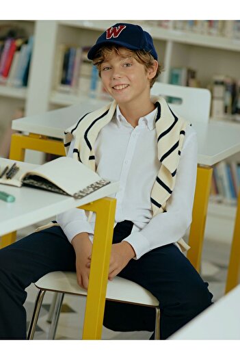 LC Waikiki Lcw Kids Long Sleeve Textured Boy Shirt