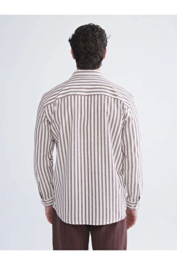 LC Waikiki Regular Fit Long Sleeve Striped Men's Shirt