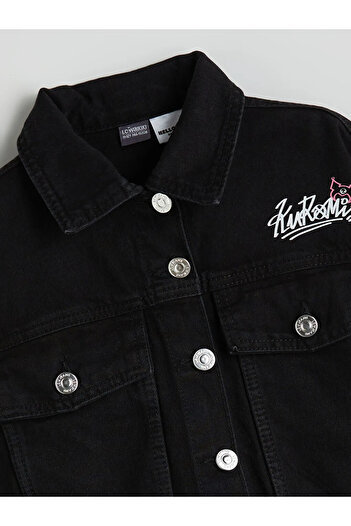 LC Waikiki Printed Girl's Jean Jacket