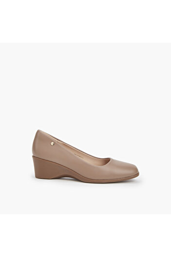 Flora Bella by Shoexpress Solid Balleina Shoes with Wedge Heels