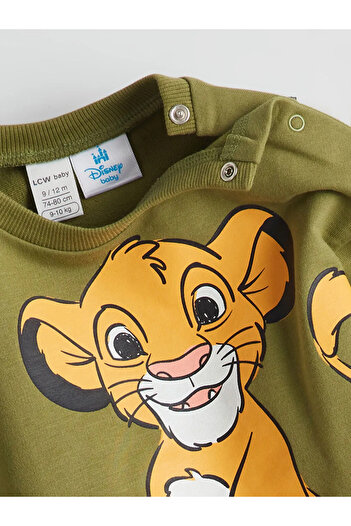 LC Waikiki Crew Neck Lion King Printed Baby Boy Sweatshirt and Pants Set of 2