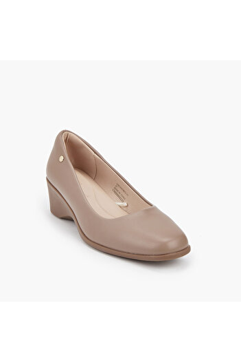 Flora Bella by Shoexpress Solid Balleina Shoes with Wedge Heels