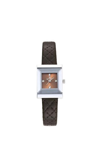 Louis Nice Women's Leather Watch in Brown Color