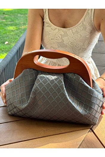 JOPHIEL Ramaela - Chain, Wooden Scholarship Bag, Clutch, Handbag, Shoulder Bag, Shoulder Bag