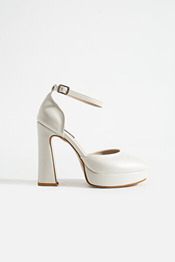 es exello Sabrina High Platform Thick Heeled Bridal Shoes