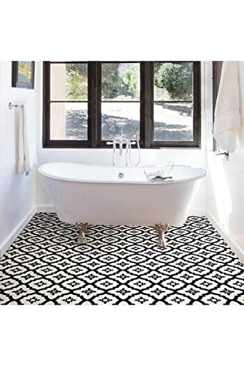 STOREMAX Snshop Wallpops Fp2480 Comet Peel & Stick Floor Tile, Black, 10 Count 467437