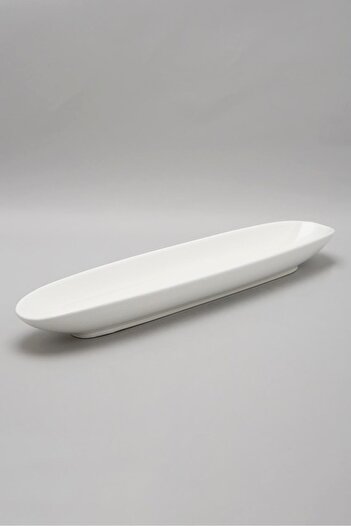 erorex White Porcelain Oval Dish, White, One Size