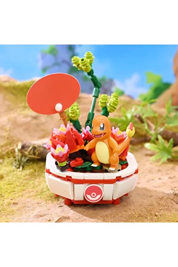 Choice4 Original box New Pokemon Building Block Pikachu Charmander Squirtle Model Toy Home Decoration Plant