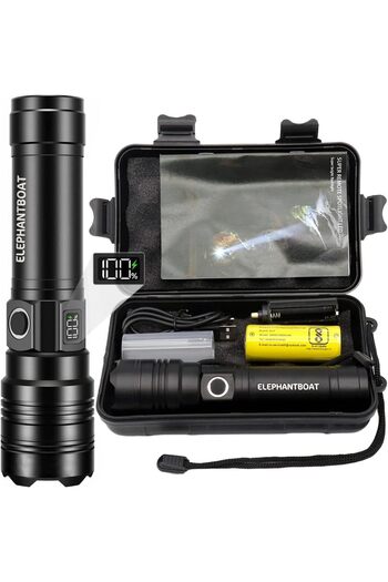 erorex Flashlight Led 3000 High lumen 5 Lighting Modes 5000mAh USB Rechargable Portable Outdoor