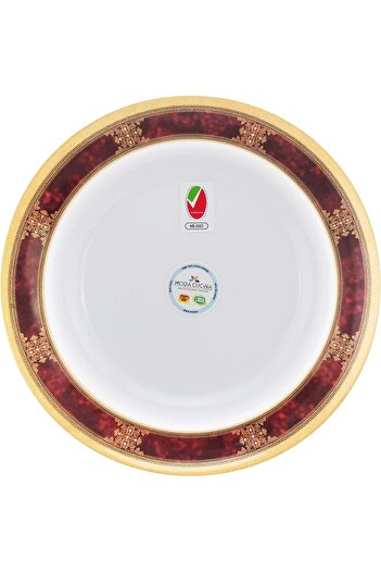 erorex Ethnic Red Melamine Small Plate Vibrant And Safe Tableware Esma Approved 19Cm