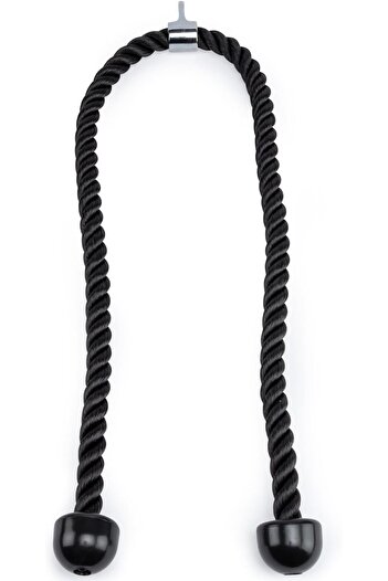 erorex Double Length Tricep Pull Down Rope 55 Inches Attachment Cable Machine Heavy Duty Long Tricep Pull