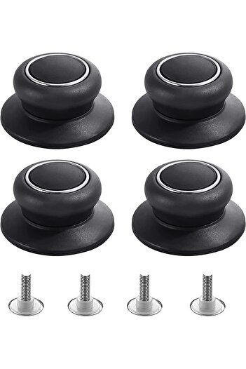 erorex 4Pcs Universal Pot Lid Top Replacement Knob, Silicone Glass Saucepan Casserole Kettle Cover Knobs,