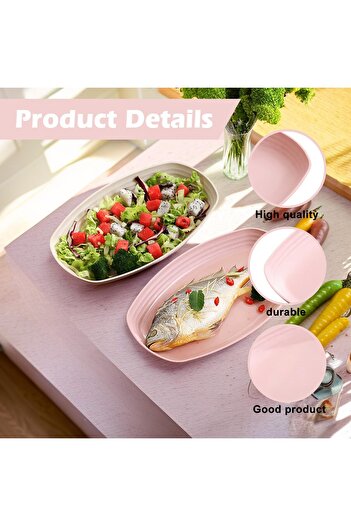 erorex Dinner Plates Set, 6 Pack Deep Plates 29.5 Cm Large Dinner Plates, Unbreakable Plastic Plates,