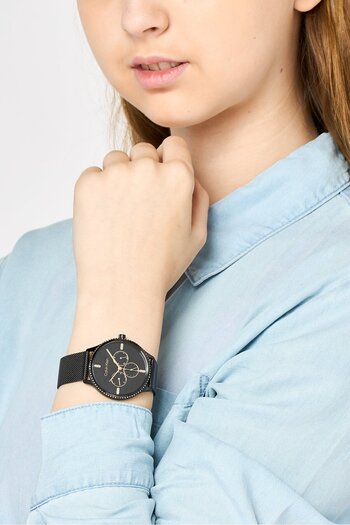 Calvin Klein Women 25200369 Stainless Steel Analog Watch 35mm, Black
