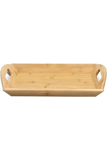 erorex High Quality Rectangular Shaped Bamboo Serving Tray Brown G19 Bx044S
