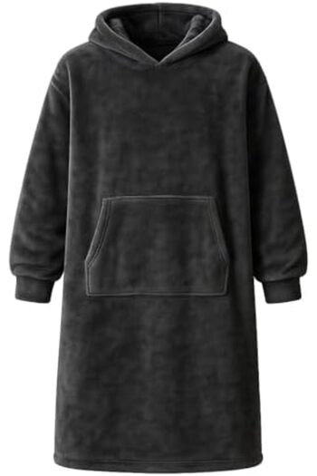 STOREMAX Sellbuyst Wellsoft Hooded Wearable Tv Blanket Unisex over Size - Anthracite Trendy 266450