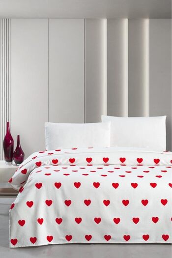 STOREMAX Snshop Hamlet Double Pike Bedspread 220X230 Red 467437
