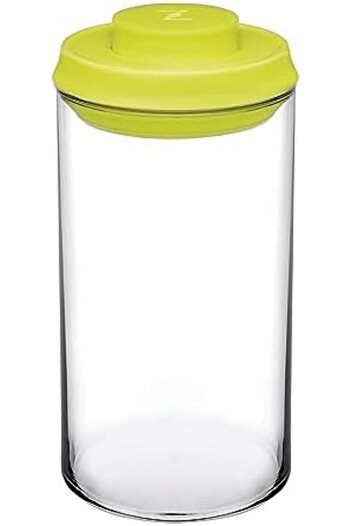 STOREMAX Polysight Zest Click Jar 1480 Cc, Leakproof Locking Lid, Green Trendzap 467437