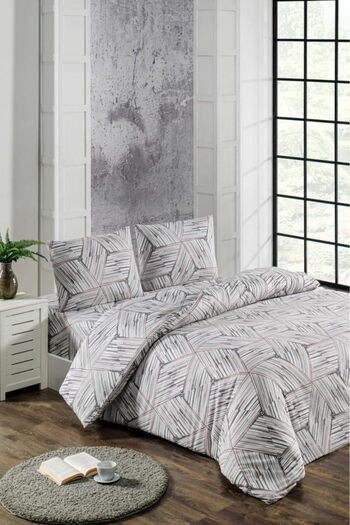 STOREMAX Sellbuyst Lizbo Duvet Cover Set Ranforce Double Size 200X220 Trendy 266450