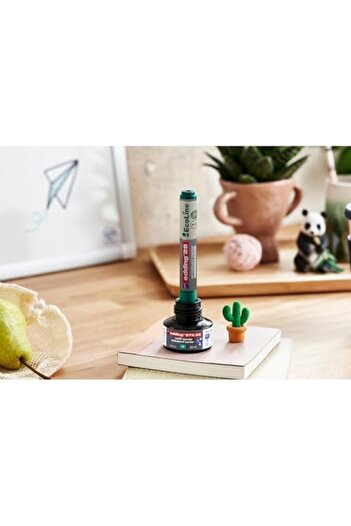 STOREMAX قلم سبورة أبيض من snShop 29 EcoLine، أسود، قلم واحد، طرف مقطوع، قابل لإعادة التعبئة 46